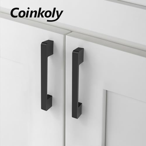 Coinkoly 10 Pack Matte Black Cabinet Handles 5 inch128MM Drawer Pulls Cabinet Hardware for Kitchen Cupboard Drawer Dresser - Image 3