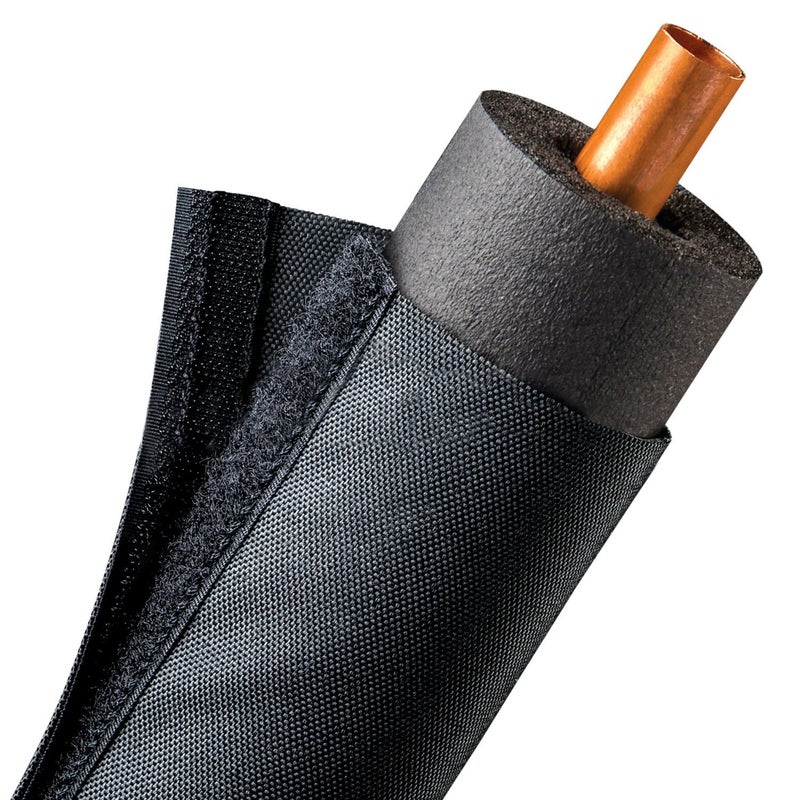 Electriduct 4 Inch HVAC Protective Sleeve Wrap Around Existing Foam Insulation UV Weather Resistant Outdoor Pipe Protection Cover for Heat Pump AC Air Conditioning Copper Line Sets 6 Feet - Image 2