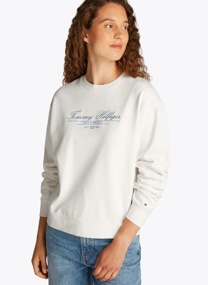 TOMMY HILFIGER Graphic Crew Neck Sweatshirt