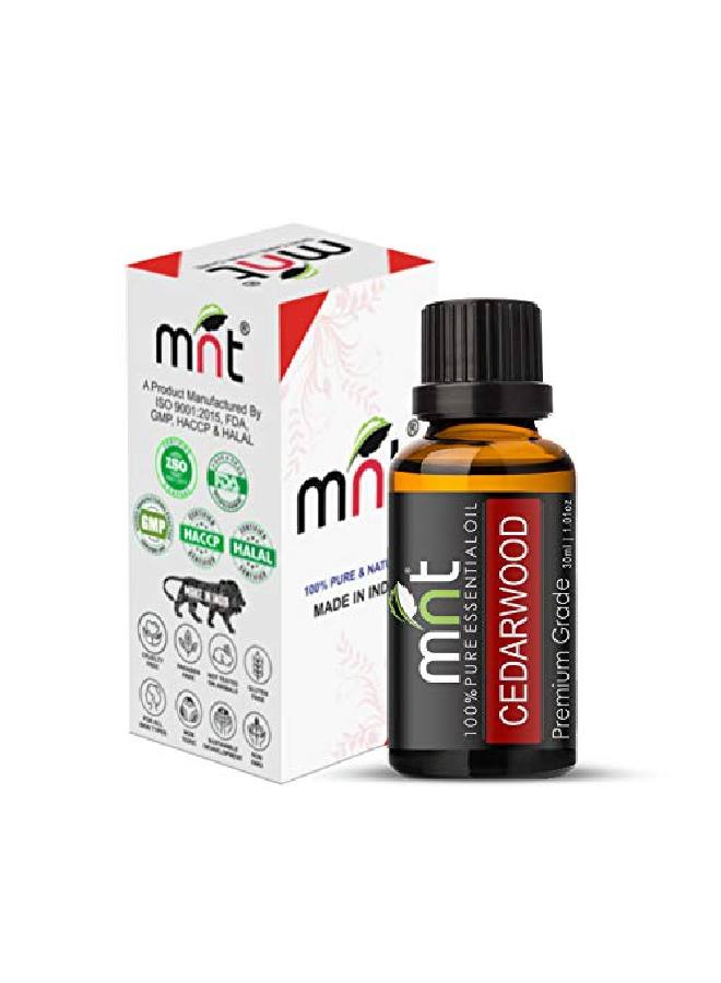 MNT Cedarwood Essential Oil 100% Pure l & Therapeutic Grade for Skin Hair & Aromatherapy (30ML) - Image 3