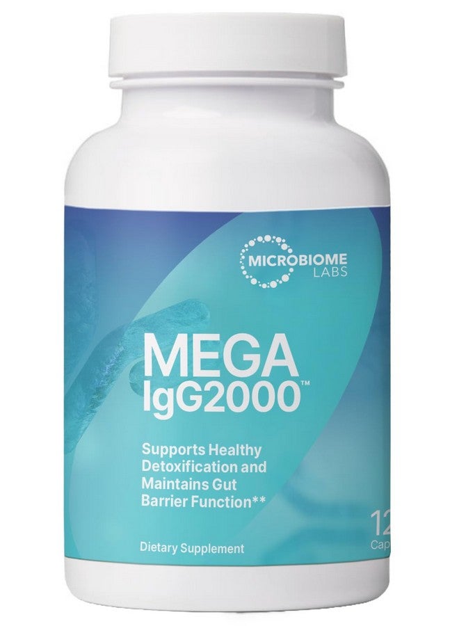 Microbiome Labs كبسولات ميكروبيوم لابز ميغا IgG2000 - بديل مكمل الكولستروم البقري خالي من الألبان - مكمل الغلوبولين المناعي من مصل البقر لدعم صحة الجهاز الهضمي (120 كبسولة) - Image 1