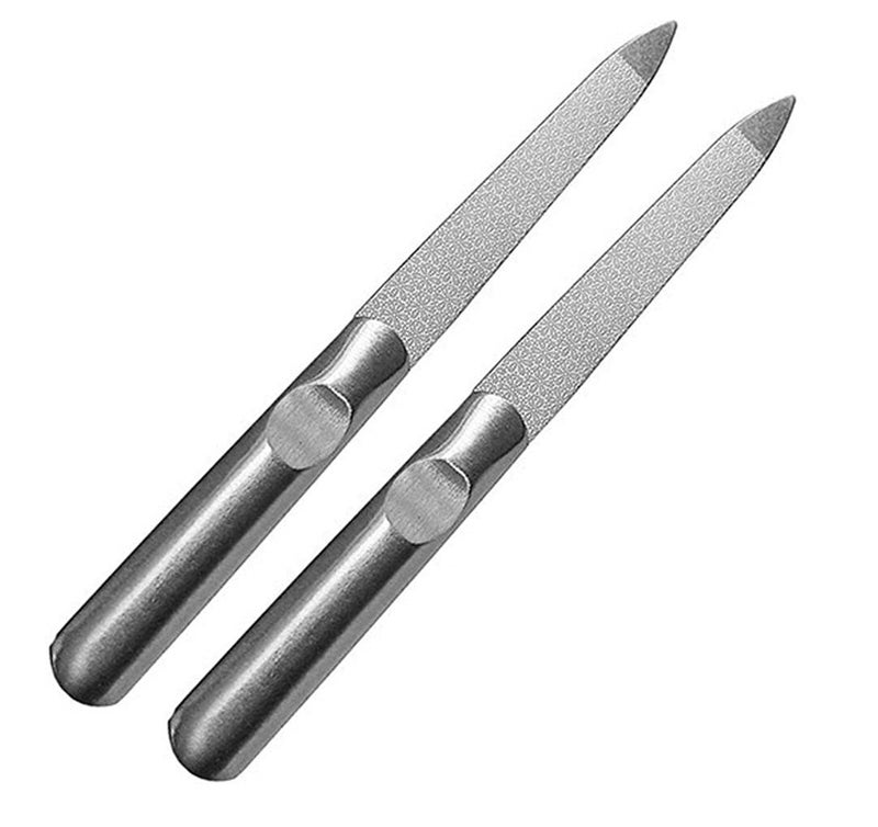Sweetpea�.Fx Stainless Steel Professional Nail File Double Sides Great for Thick Nails set of 2 - Image 1