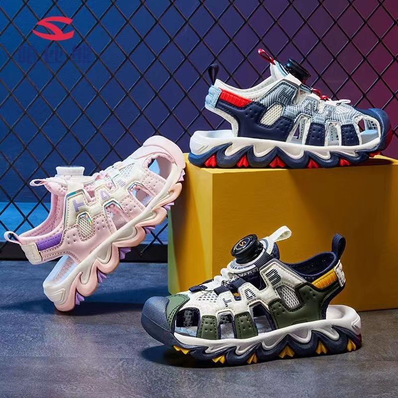 Habixiong Children'S Shoes 2023 Summer Boys' Toe Sandals Girls' Outdoor Beach Shoes Lightweight Korean Sports Sandals - Image 2