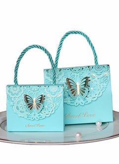 Y&D Wedding Favor Boxes, 18 Pcs Flower Laser Cut Party Favors Bags Baby Shower Candy Gift Box Set Butterfly Event Decorations  - Image 1