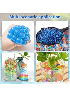 BUPY 50000 Orbeez Water Gel Bullets, Crystal Water Bomb, Gel Soil Water Stress Relief Crystal Beads, Wedding & Event Centerpieces, Jelly Water Gems Vase Filler For Gel Splatter & Home Decor (Multicolor)  - Image 4