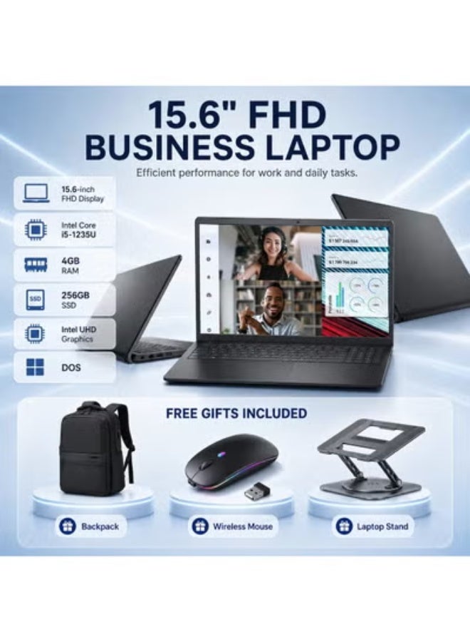 High Performance Business Laptop 14-Inch, Intel Core i5 Processor, 16GB Memory, 512GB SSD, Free 3-Piece Bundle with Wireless Mouse, Laptop Stand and Backpack for Work and Productivity - Image 1