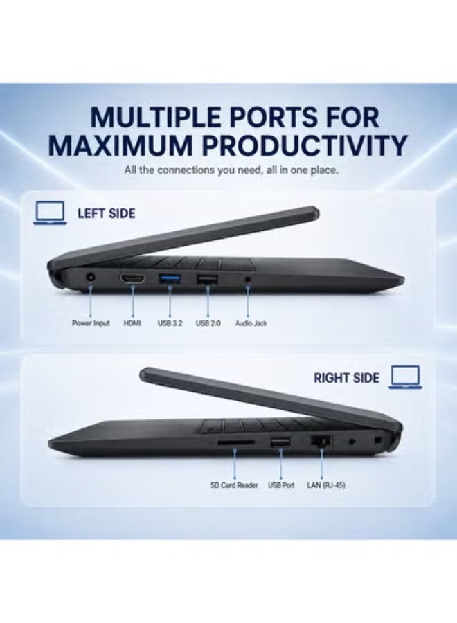 High Performance Business Laptop 14-Inch, Intel Core i5 Processor, 16GB Memory, 512GB SSD, Free 3-Piece Bundle with Wireless Mouse, Laptop Stand and Backpack for Work and Productivity - Image 4