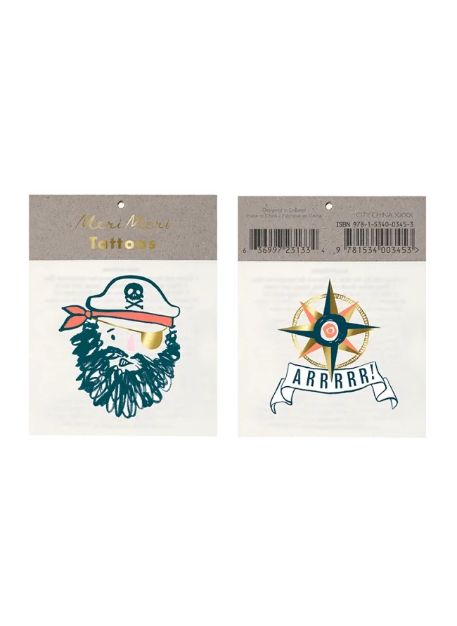 ميري ميري Bearded Pirate Tattoos