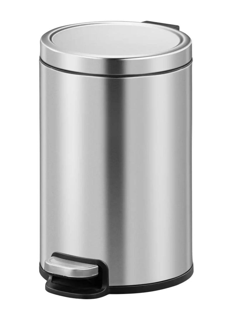 EKO Serene Stainless Steel Step Bin 12 L - Image 1