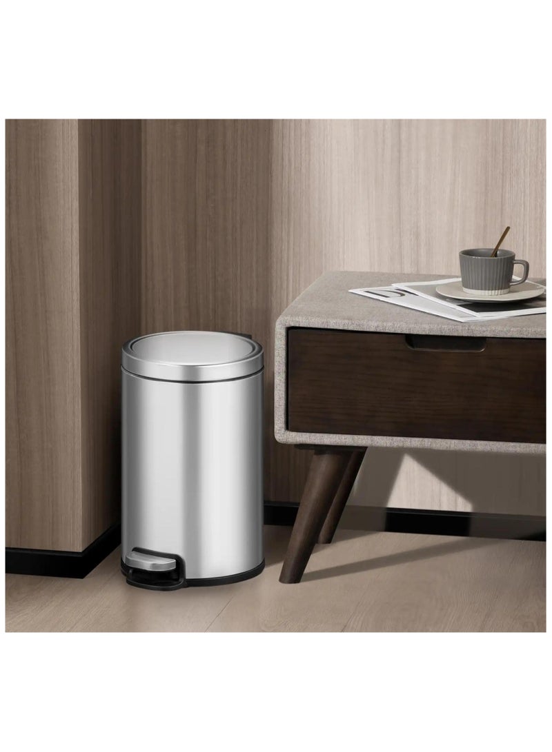 EKO Serene Stainless Steel Step Bin 12 L - Image 2