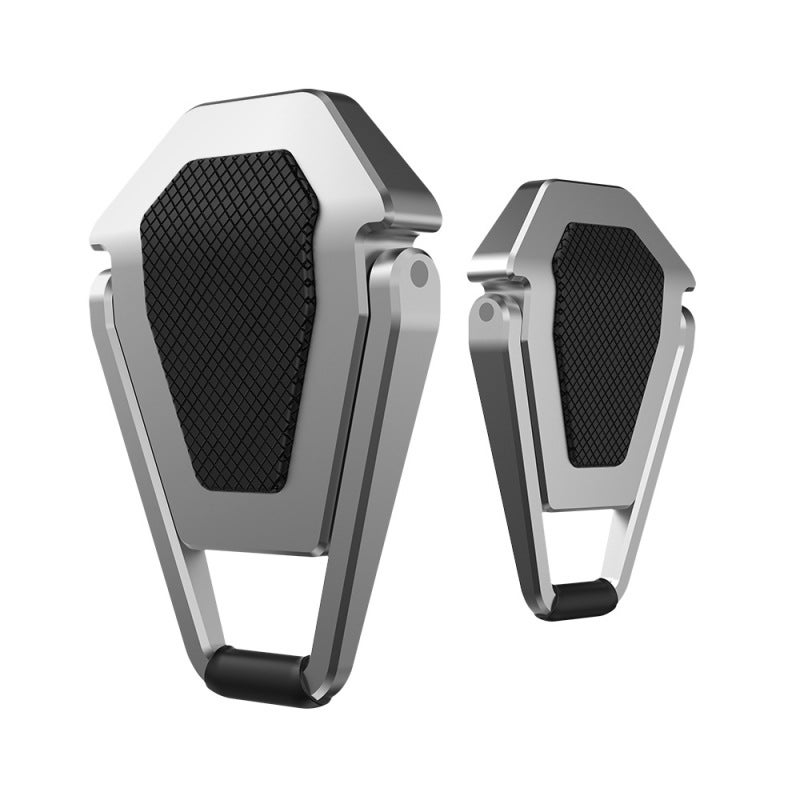 Shield Laptop Stands Invisible Portable Lightweight Stands Adhesive Foldable Notebook Stands Stable Triangle Structure, Silver - Image 2
