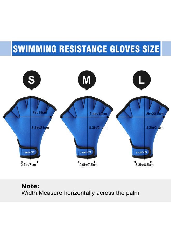 TAGVO Aquatic Gloves for Helping Upper Body Resistance, Webbed Swim Gloves Well Stitching, No Fading, Sizes for Men Women Adult Children Aquatic Fitness Water Resistance Training Large - Image 4