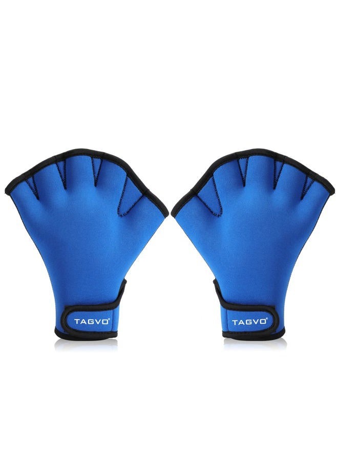 TAGVO Aquatic Gloves for Helping Upper Body Resistance, Webbed Swim Gloves Well Stitching, No Fading, Sizes for Men Women Adult Children Aquatic Fitness Water Resistance Training Large - Image 1
