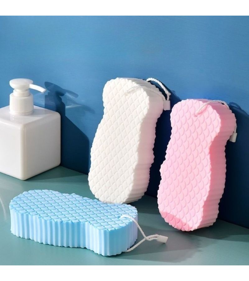 Exfoliating Bath Sponge Set Soft Body Scrub For Dead Skin Removal - Image 1