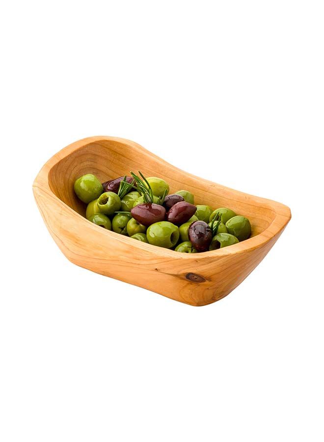 Restaurantware Nature Tek 7.5 x 4.25 x 2.75 Inch Fruit Bowl, 1 Handmade Oblong Bowl - Oval Shape, Shatterproof, Natural Wood Fruit Salad Bowl, Lightweight, For Bread And Vegatables - Image 4