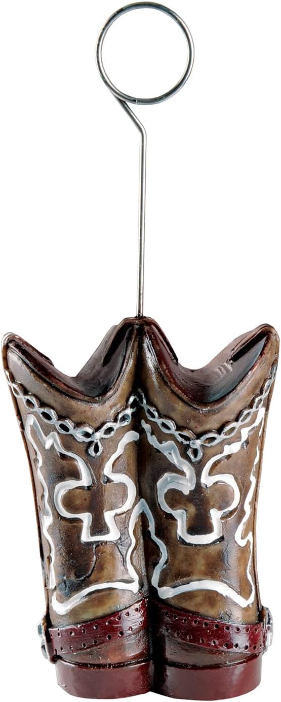 Beistle Cowboy Boots PhotoBalloon Holder Party Accessory 1 count  - Image 3