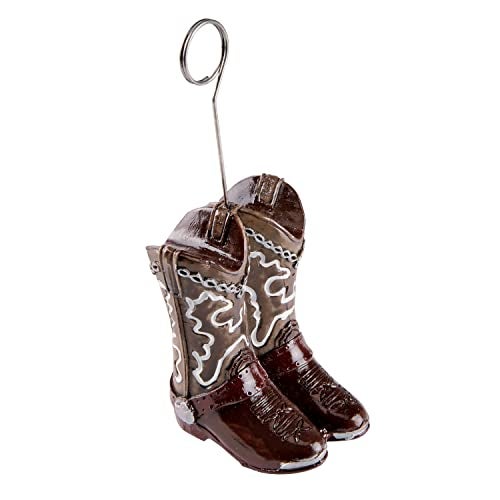 Beistle Cowboy Boots PhotoBalloon Holder Party Accessory 1 count  - Image 1