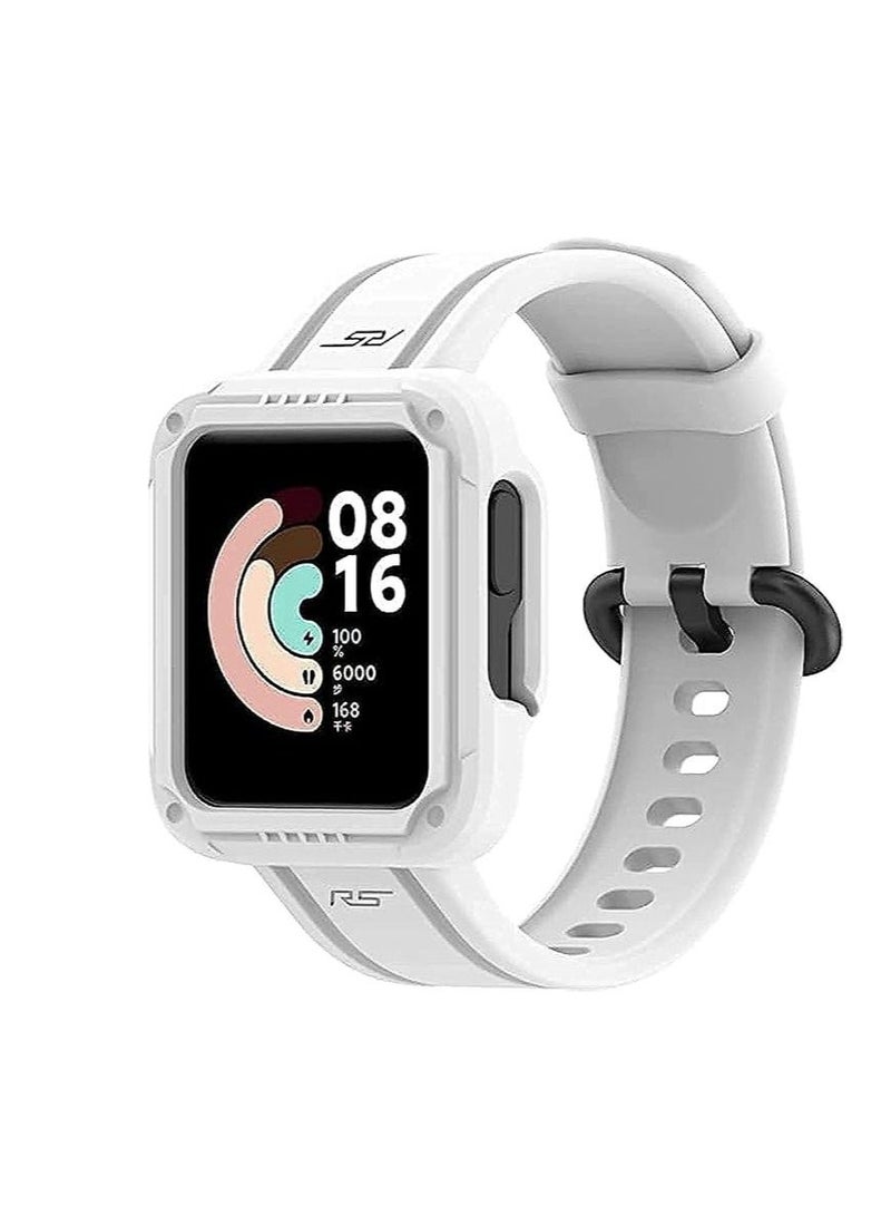 Soft Silicone Breathable Bracelet Band for Xiaomi Mi Watch Lite/Redmi Watch2 (White) - Image 1