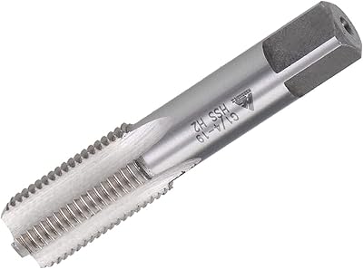 TOP-VIGOR TOP-VIGOR G1/4-19 Straight Flute Screw Thread Tap, 4 Straight Flutes Right Hand Metric Machine Tap with H2 Tolerance,  - Image 1