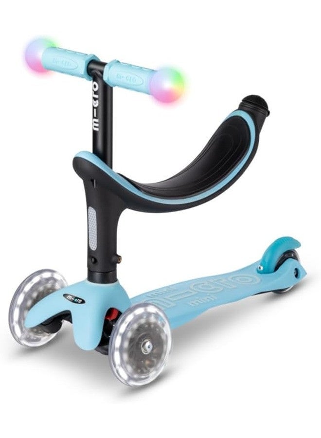 Micro Scooters | Mini Micro 2 Grow LED 4in1 Toddler's Trike | Handlebar Adjustable | Foldable | Lightweight | Boys & Girls | 1-6yrs | Blue - Image 2