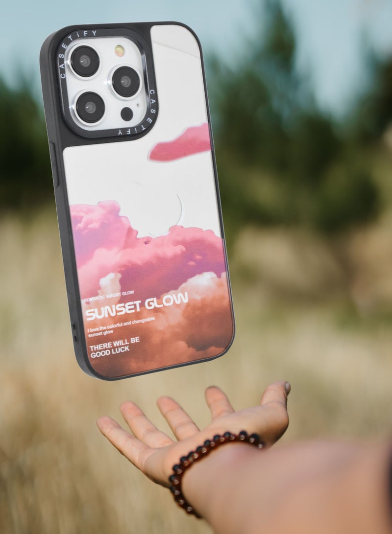 Casetify iPhone 14 Pro Cover Luxury Plating Embossed Hard Phone Case Tempered Glass Back Cover - Image 3