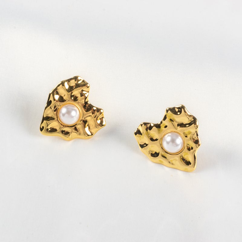 حلق أستانليس ستيل ذهبي - Image 2