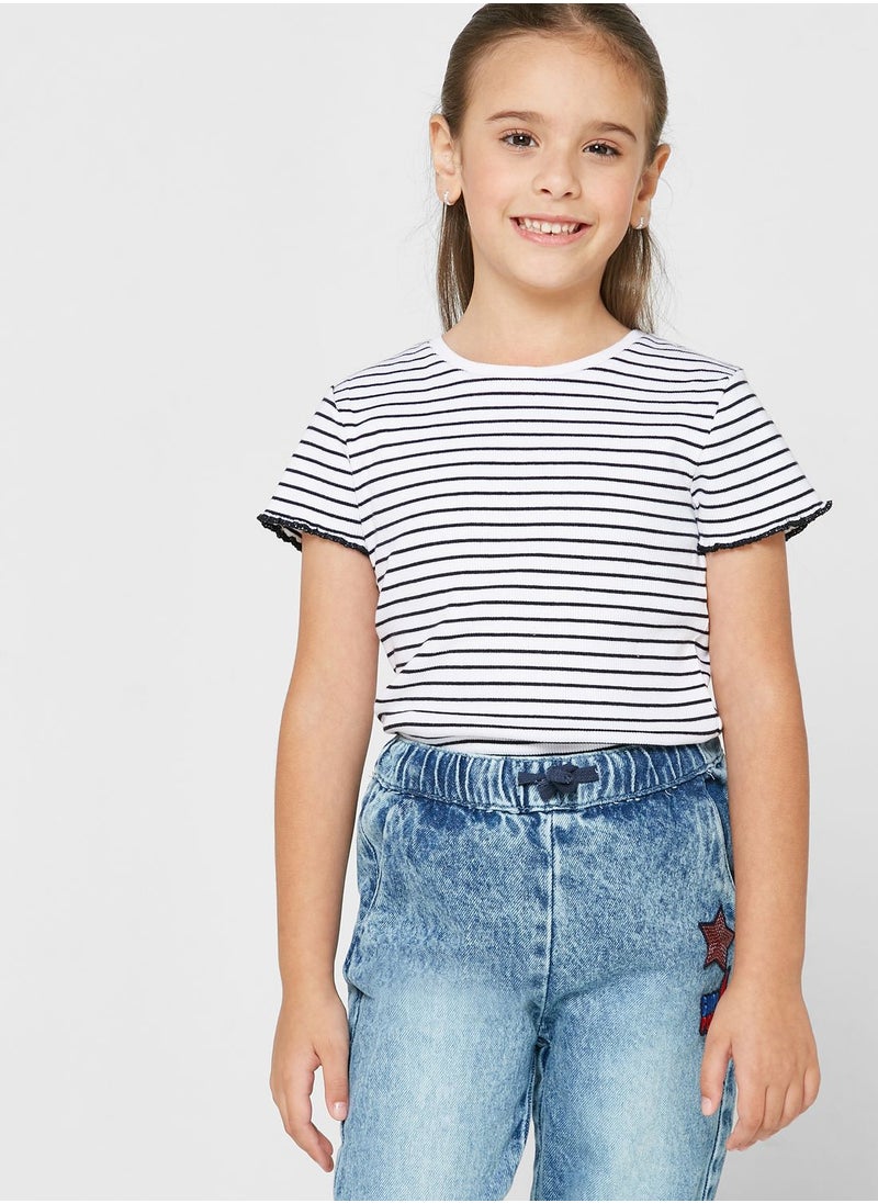 MINOTI - Kids Striped T-Shirt - Image 1