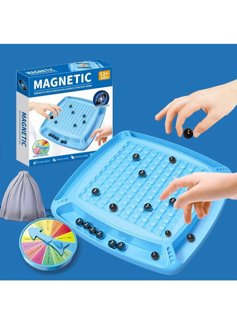 Magnetic Chess Game Stone Strategy Game Board Educational Checkers Game  - Image 1