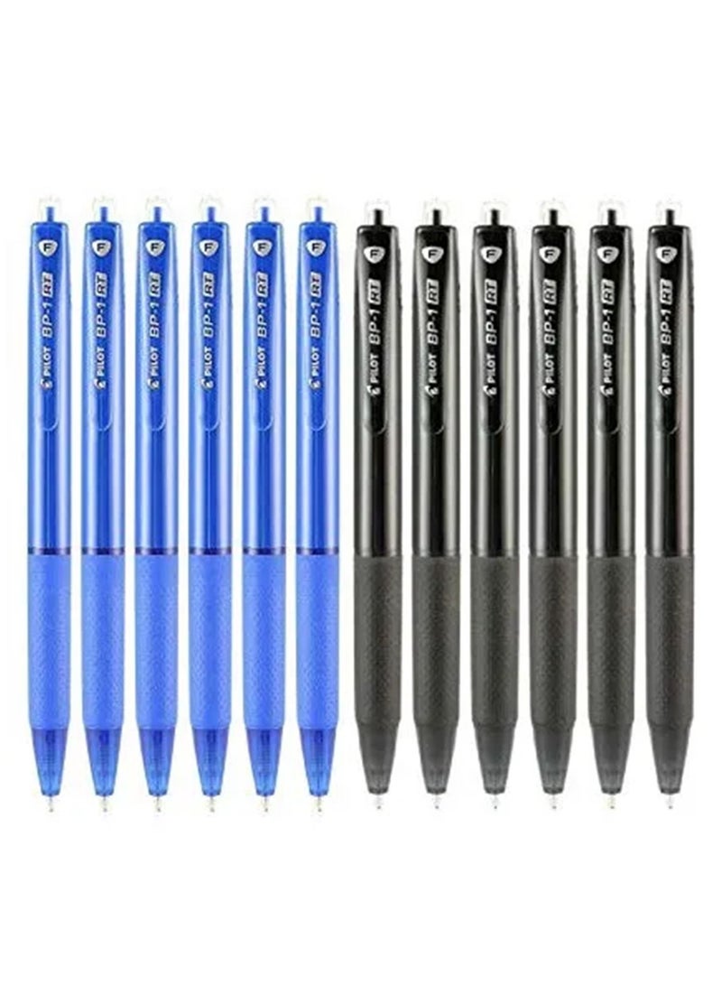PILOT 12-Piece Retractable Ballpoint Pen Fine Tip Multicolour - Image 1