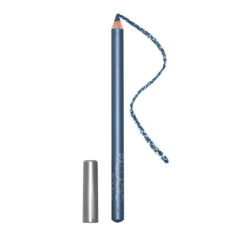 Palladio Wooden Eyeliner Pencil, Thin Pencil Shape, Easy Application, Firm yet Smooth Formula, Perfectly Outlined Eyes, Contour and Line, Long Lasting, Rich Pigment, Sky Blue - Image 1