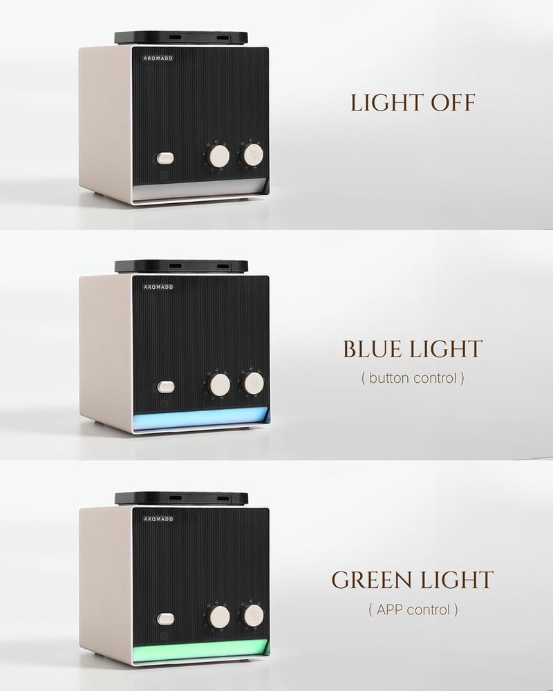 Aromadd 2000 Sq Ft Waterless Essential Oil Diffuser, 2 * 200ml Dual Nozzle Scent Air Machine for Home, Hotel Collection Diffuser with Cold Air Technology for Large Room (Gold Titanium) - Image 5