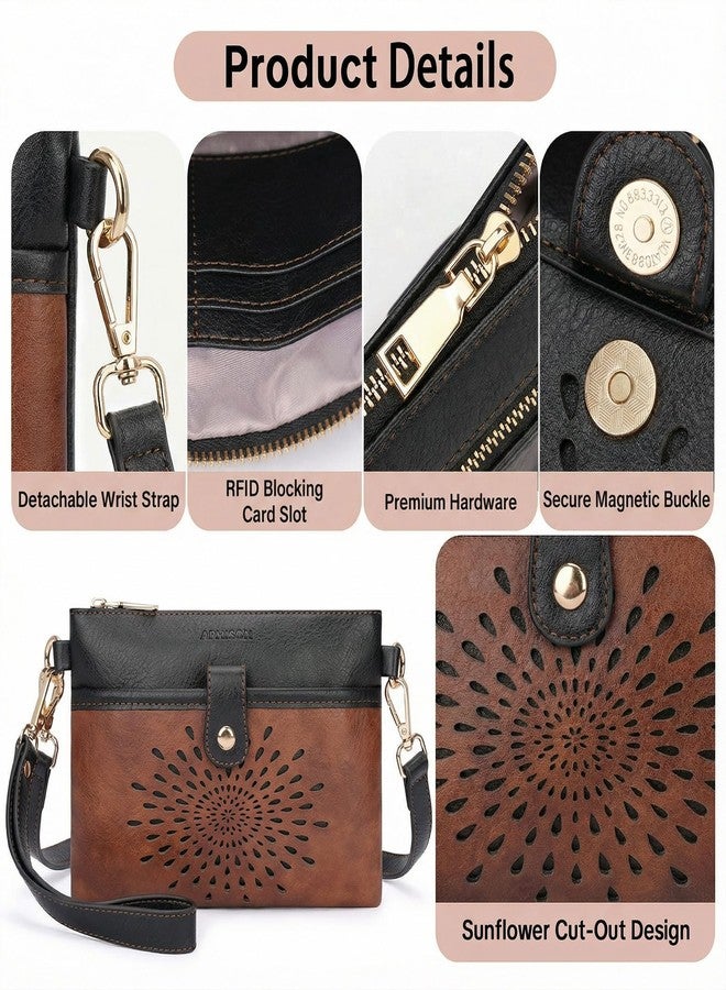 APHISON Wristlet Wallets Clutch Purses Small Crossbody Bags For Women, Cell Phone Wallet Purse RFID Wallet Women - Image 5