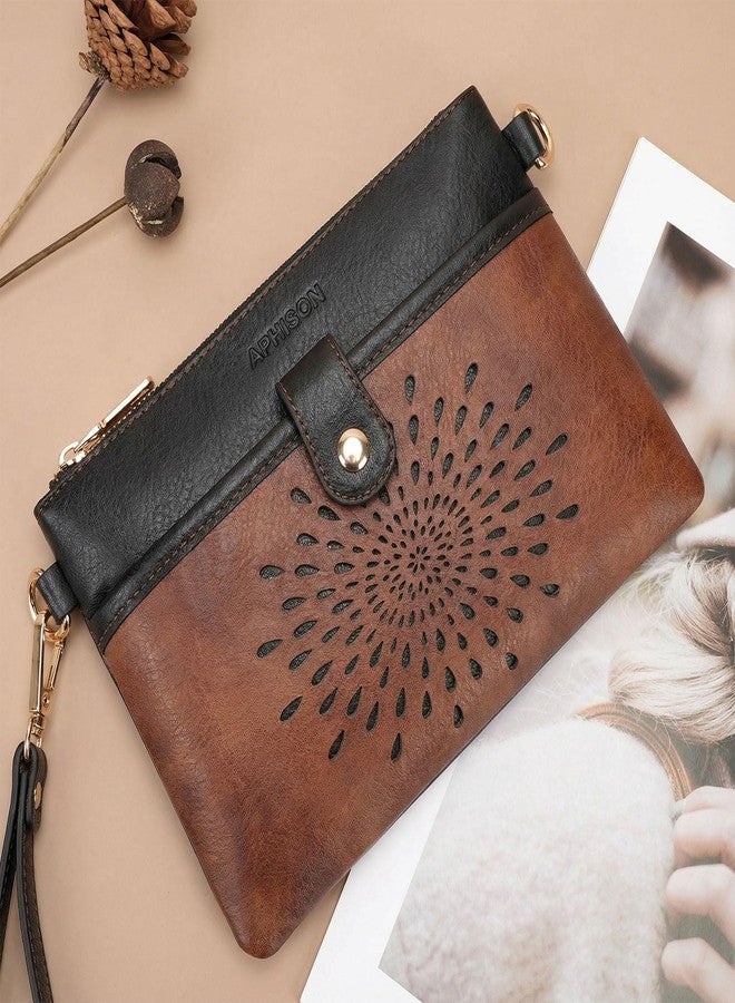 APHISON Wristlet Wallets Clutch Purses Small Crossbody Bags For Women, Cell Phone Wallet Purse RFID Wallet Women - Image 2