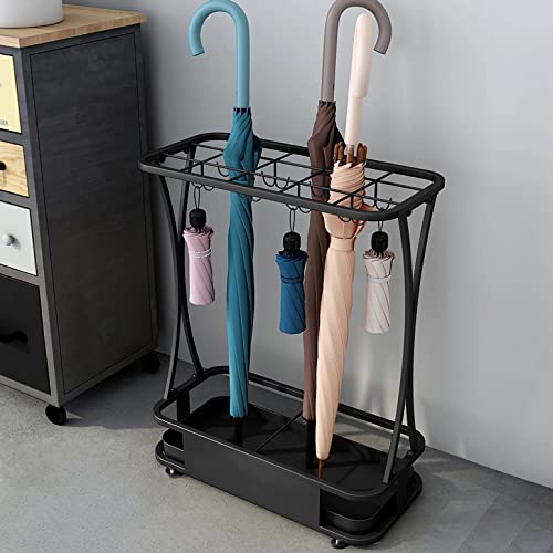 GeLive Umbrella Holder Entryway Umbrella Display Stand Rack Umbrella Container Cane Rack Walking Stick Stand Golf Club Organizer Metal Home Office Patio Decor Indoor Outdoor Stored 31 Umbrellas - Image 1