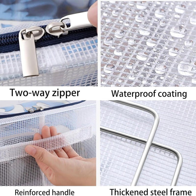 Zorzel Zorzel Clear Foldable Shoe Bag Shoe Box Organizer Transparent Shoe Rack Dustproof Shoe Cover SpaceSaving Sneaker Box Foldable Easy to Clean 1 Piece  - Image 2