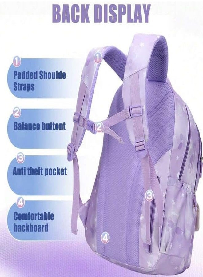 ADSON Cute Kawaii Fashion Princess Standard Backpack Travel Bookbag For Women & Men Boys Girls With Compartments Elementary School College Students Backpack Durable Water Resistant(Multi Colour) - Image 5