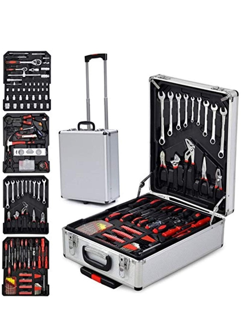 Generic Liduo 187 Pieces Chrome Vanadium Home Repair Tool Set Premium Universal Tool Box Daily Maintenance And DIY With Storage Case  - Image 1