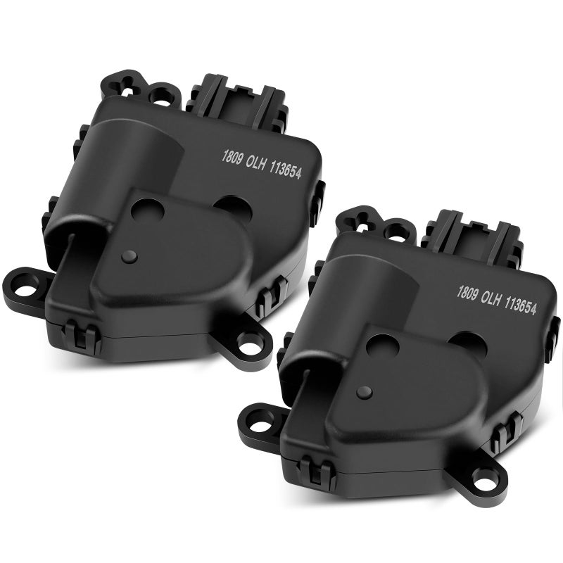 LUJUNTEC 2Pack AC HAVC Heater Blend Door Actuator Replacement for Fordfor Lincolnfor Mercury 20042018 Direct Fit 604228 4F2Z19E616FA Air Recirculation Temperature Control Motor Assembly