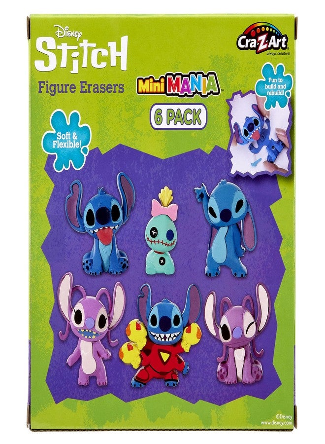Cra-Z-Art Stitch Surprise 6 Pack Mini Figure Erasers - Get 6 Real, Flexible Erasers to Assemble, Use and Collect, Great for Back to School, Blind Bag Inspired Kids Toy - Image 3