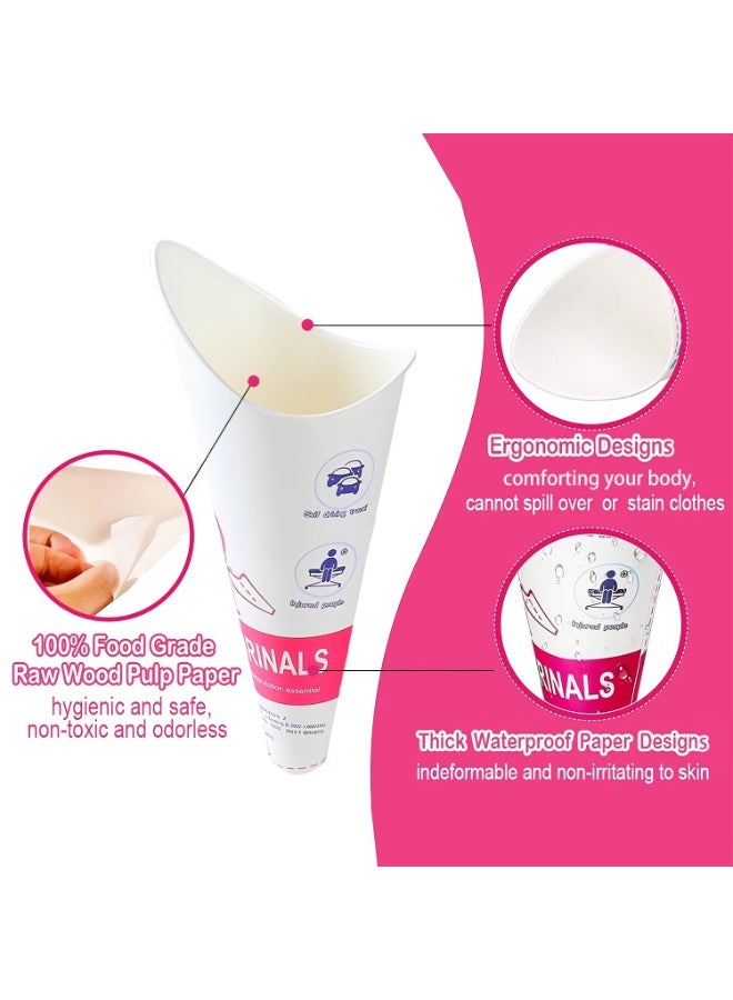 دوغي 24 قطعة قاب البول القابل للتصرف ، ورقة مقاومة للماء ، مقاومة للتسرب العمودي ، مناسبة للتخييم والسفر والمراحيض العامة والنساء والحوامل والأفراد المصابين والأطفال. - Image 3