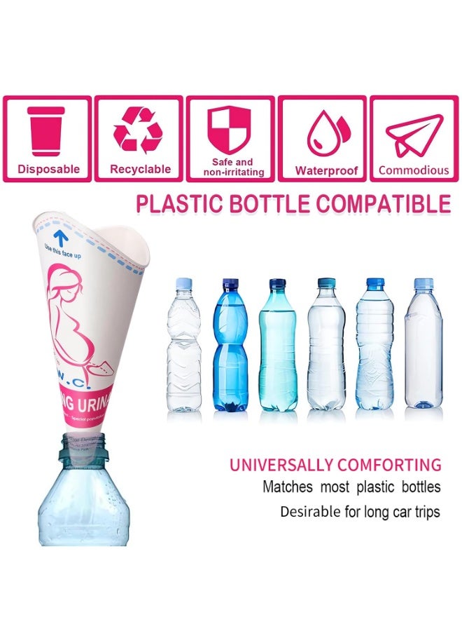 دوغي 24 قطعة قاب البول القابل للتصرف ، ورقة مقاومة للماء ، مقاومة للتسرب العمودي ، مناسبة للتخييم والسفر والمراحيض العامة والنساء والحوامل والأفراد المصابين والأطفال. - Image 4