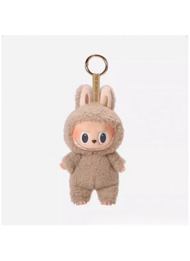 LABUBU Labubu Heart-fluttering Macaron Vinyl Face Blind Box Plush Toy Labubu Doll Keychain 