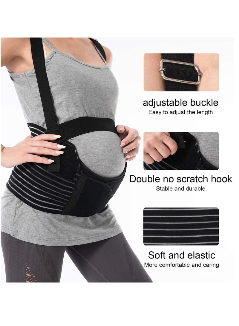 SYOSI Maternity belt, Belly Band Support Maternity Belt Pregnancy Belly Band Waist Abdominal Back Belly Band Support Brace Adjustable Breathable Belly Support Care Pregnancy - Image 2