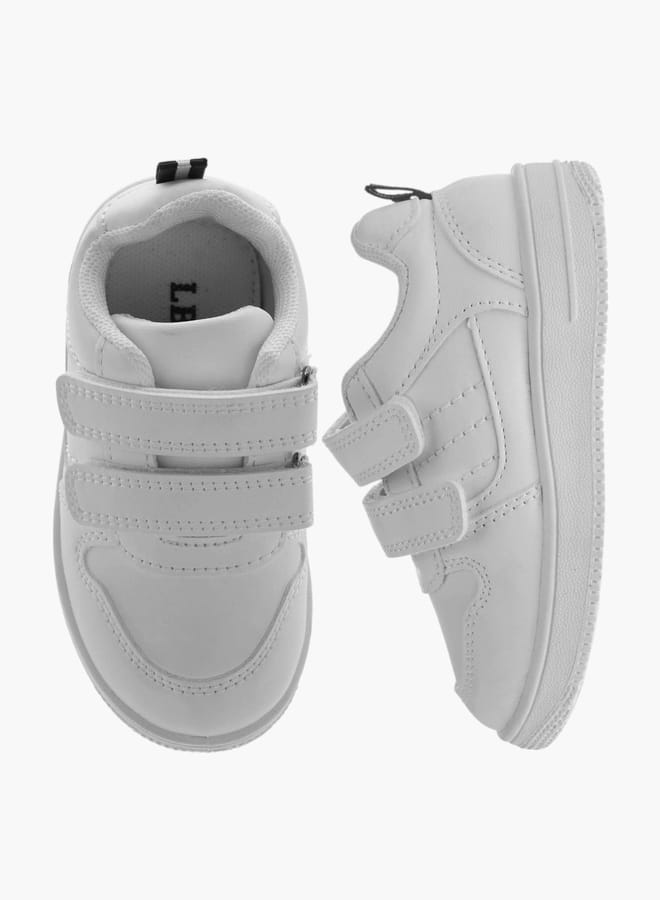 LBL by Shoexpress Girls Stitch Detail Sneakers with Hook and Loop Closure  - Image 2