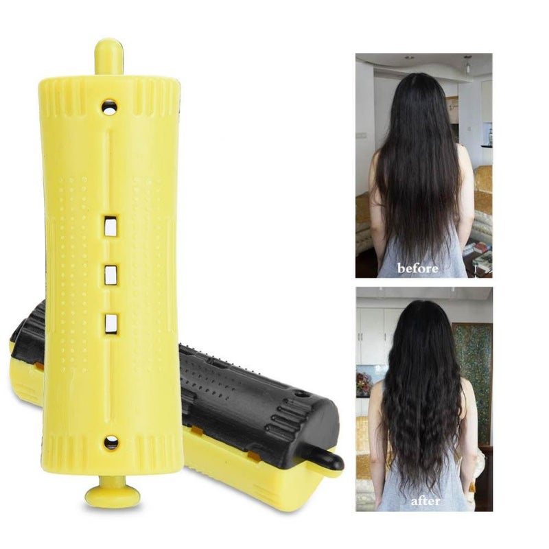 woobles Hair Rollers with Rubber Band, 6Pcs Salon Standard Wave Rods Heat Perm Curling 1-6 Sizes Hair Clip Curlers DIY Hairdressing Tool for Girls Women (#2(2.8cm / 1.1inch))-#2(2.8cm / 1.1 Inch) - Image 3