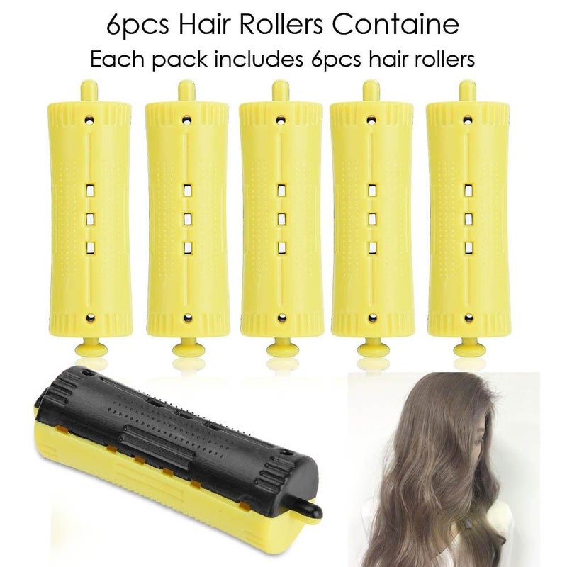 woobles Hair Rollers with Rubber Band, 6Pcs Salon Standard Wave Rods Heat Perm Curling 1-6 Sizes Hair Clip Curlers DIY Hairdressing Tool for Girls Women (#2(2.8cm / 1.1inch))-#2(2.8cm / 1.1 Inch) - Image 5