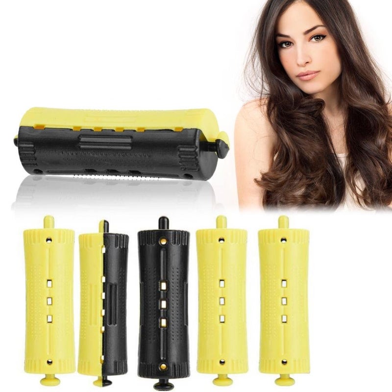 woobles Hair Rollers with Rubber Band, 6Pcs Salon Standard Wave Rods Heat Perm Curling 1-6 Sizes Hair Clip Curlers DIY Hairdressing Tool for Girls Women (#2(2.8cm / 1.1inch))-#2(2.8cm / 1.1 Inch) - Image 1