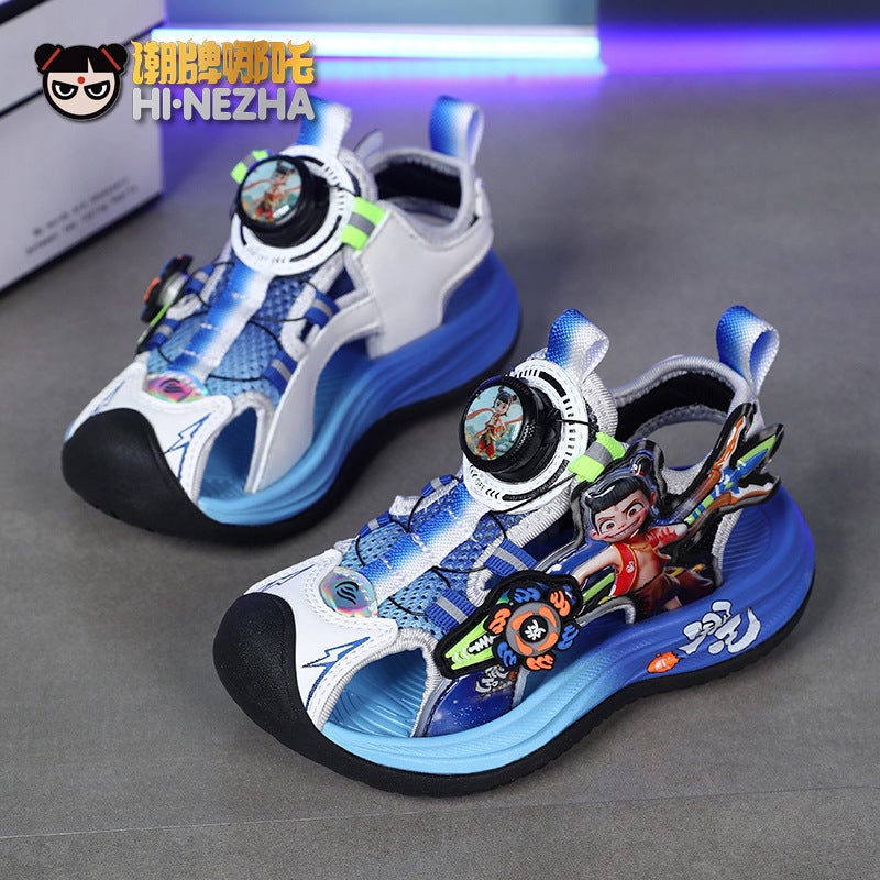 Nezha Children'S Sandals Boys Summer Beach Shoes Non-Slip Soft Sole Sports Sandals For Large Children - Image 4