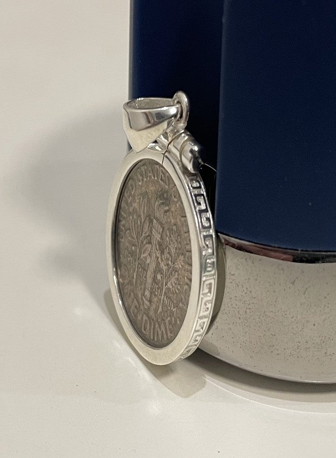 Geruibi Sterling Silver 10 Cent Border Screw Top Coin Border is suitable for 18mm diameter 1.45mm thickness, Coins Not Included - Image 2