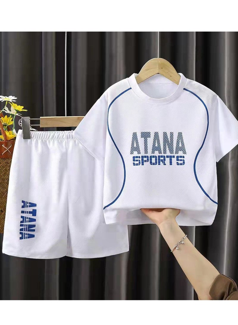 Brilliant New Children's Clothing Summer  Vest Shorts White 120CM 